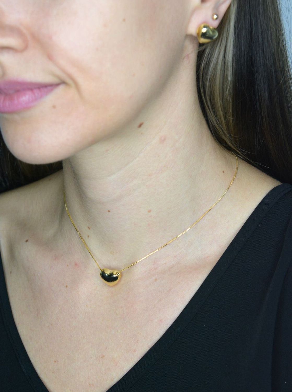 Naszyjnik damski srebrny pozłacany z sercem Armonica Nomination 241306 006.png